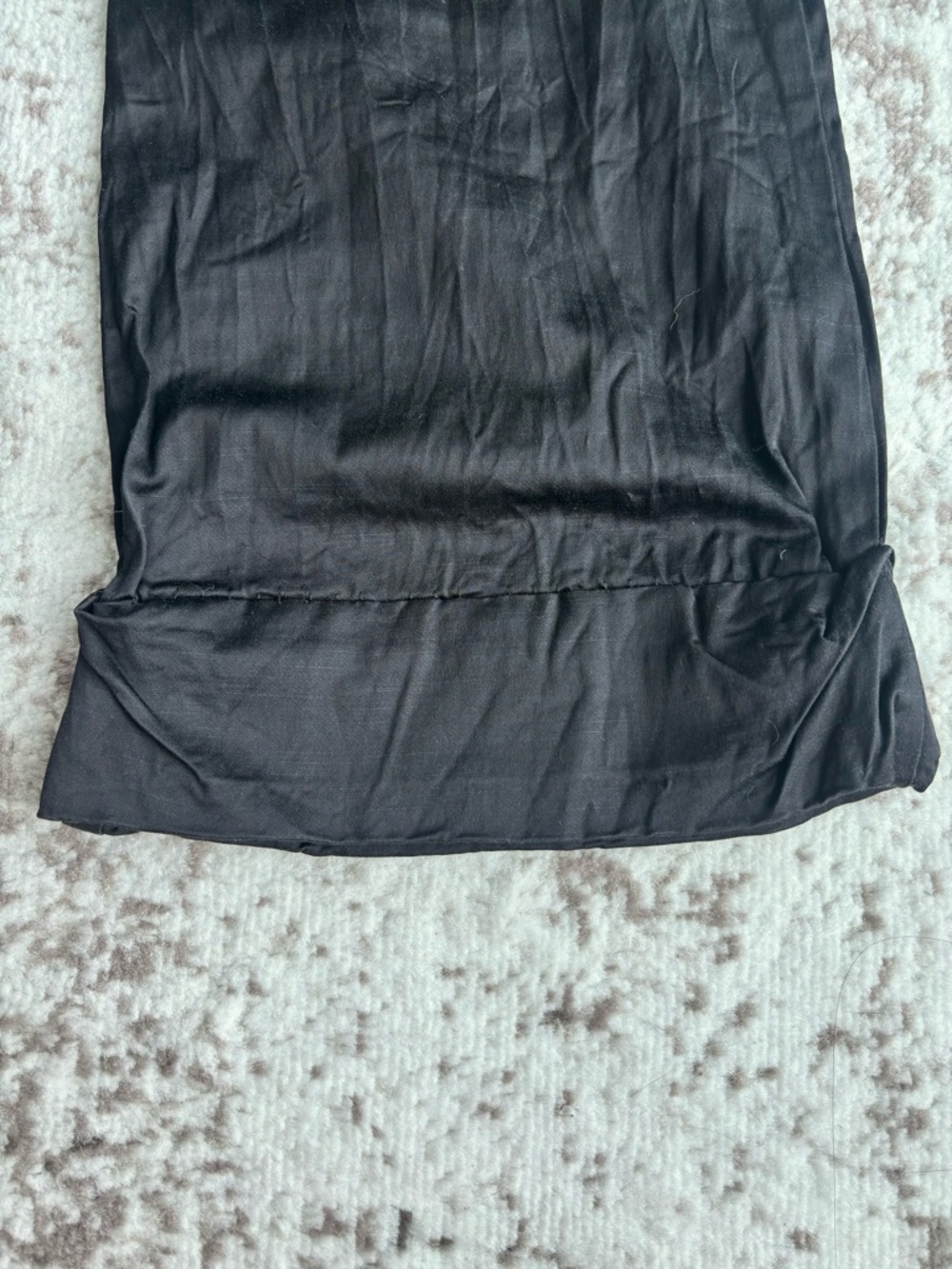 Vintage Y2K Bebe Low-rise Flare Satin Bell Bottom Black Trouser Pants - Picture 8 of 8